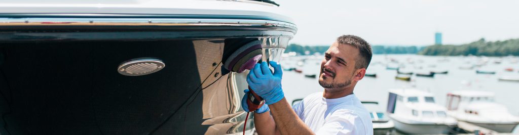 Boot poetsen en wrappen